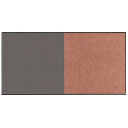 United Visual Products Enclosed Corkboard, 1 Door, 48"x36", 4" Fra, UV3409-WHITE-SURF UV3409-WHITE-SURF